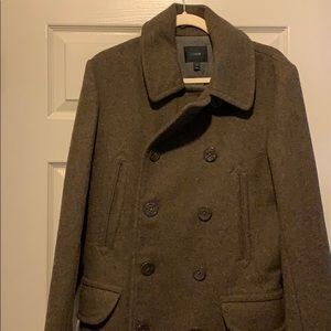 Men’s Army Green JCrew Peacoat